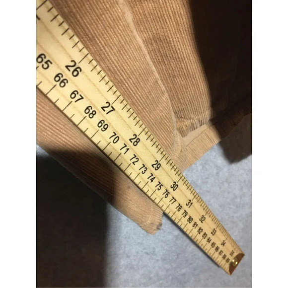 Womens Cato Corduroy Pants Bootleg Brown Casual Neutral Y2K 2000s Cottage Core - Picture 3 of 6